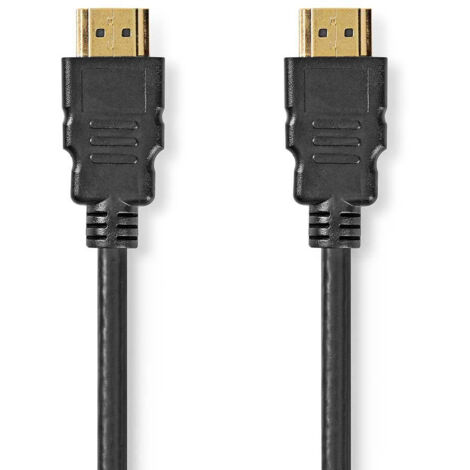 Cable hdmi ultra haut debit connecteur hdmi connecteur hdmi 8k a 60 hz 48 gbits 100 m rond 60 millimetres noir etiquette (1/3)