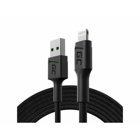 Green Cell KABGC21 câble Lightning 1,2 m Noir (1/2)