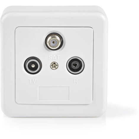 Boite dextremite dantenne 1x connecteur f femelle 1x connecteur iec male 1x connecteur iec femelle 75 ohm return path silver white (1/5)