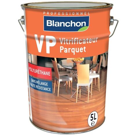 Blanchon – Vitrificateur parquet mat soie cire naturelle 5l – Haute résistance pour parquets et escaliers – Application facile et séchage rapide - NAT 5 L