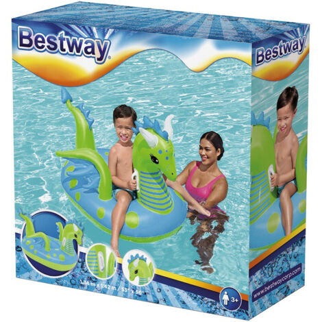 BESTWAY FANTASY DRAGON FLOTTEUR 134 X 142 CM BEY41476 (1/10)