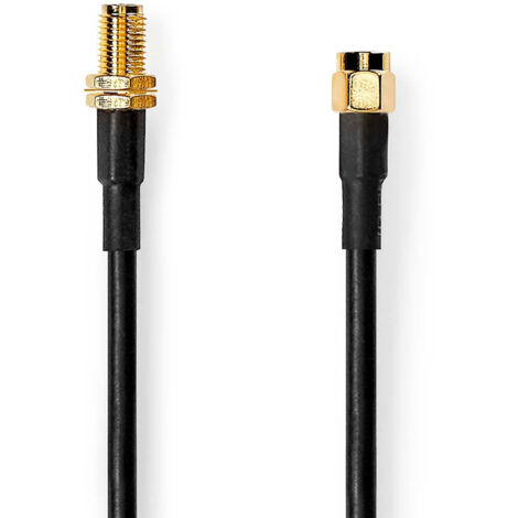 Cable dantenne  sma male  sma femelle  plaque or  50 ohm  double blindage  500 m  rond  pvc  noir  label 88302257 88302257 88302257 88302257 88302257 88302257 88302257 (1/3)