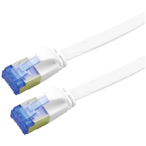 Value 21.99.2165 RJ45 Câble réseau, câble patch CAT 6a F/UTP 5.00 m blanc 1 pc(s) C640132 (1/4)