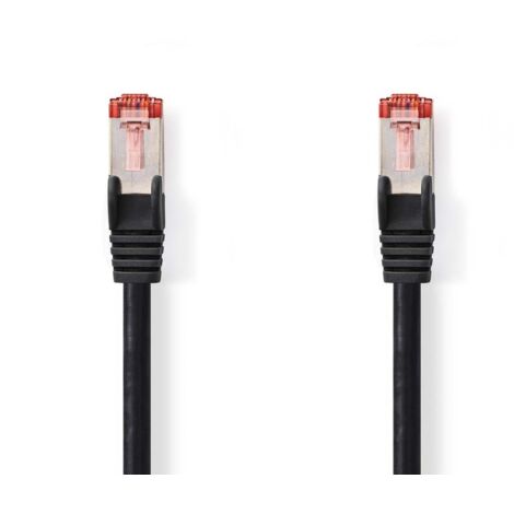 CCGL85221BK200 Câble réseau CAT6 , RJ45 Male , RJ45 Male , S/FTP , 20.0 m , Rond , LSZH , Noir , Label (1/2)