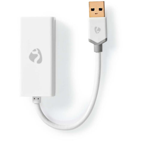 Carte reseau usb usb 32 gen 1 1 gbps usb a male rj45 femelle 020 m rond plaque or cuivre nu blanc boite (1/5)