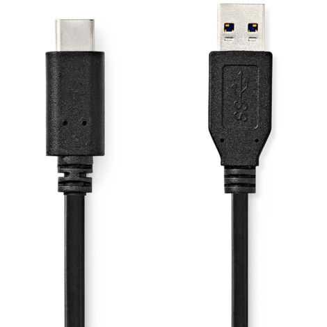 CCGL61650BK10 Câble USB , USB 3.2 Gen 2 , USB-A Mâle , USB-C Mâle , 60 W , 10 Gbps , Plaqué nickel , 1.00 m , Rond , PVC , Noir , Label (1/3)