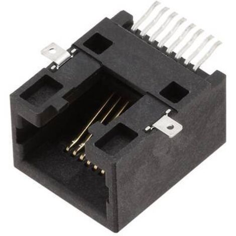 Connectique RJ45 encitech RJJU-88-141-E3H-009 3253-0007-02 RJ45 embase femelle horizontale noir 1 pc(s) C045331 (1/2)