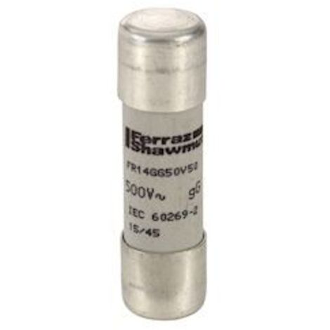 fusible cartouche - 14 x 51 - gg - 50a - 500v - boite de 10 - mersen z219235 (1/3)
