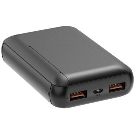 PowerBank 2 ports USB-A 10W - 10000mAh / Noir (1/4)