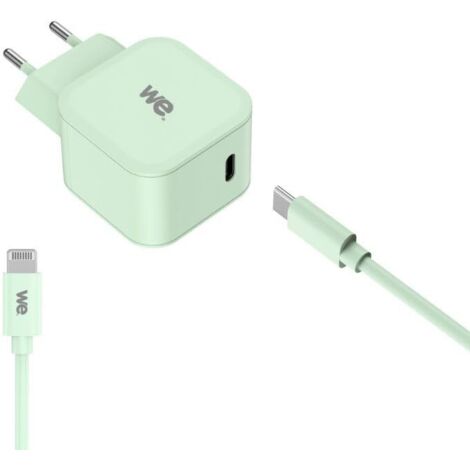 POP Pack Chargeur secteur + C ble USB-C/Lightning Vert : Chargeur secteur ver (1/3)