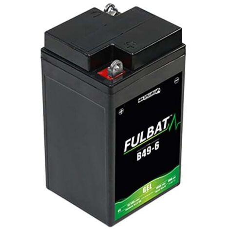 Fulbat – Batterie moto Gel B49-6 6V 10Ah – Technologie plomb étanche gel – Excellente puissance de démarrage – Dimensions 91x83x159mm (1/2)