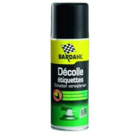 Bardahl – Décolle étiquette aérosol 250ml – Pour céramique, métal et plastique – Décollage rapide et puissant (1/4)