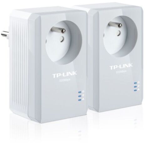 AV500+Powerline Kit with AC Pass Throug TP-Link TL-PA4015PKIT - Pont - HomePlug AV (HPAV) - Branchement mural (pack de 2)