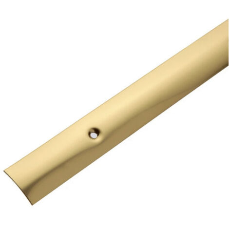 Dinac – Bande de seuil à vis 30 mm x 2700 mm laiton poli – Fixation à vis – Pour zones à fort passage – 2023090