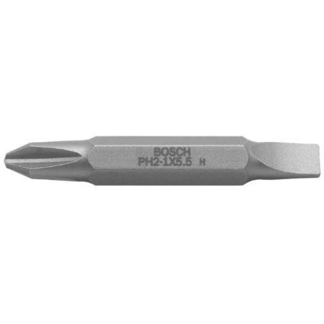Jeu de lames doubles Bosch, 3 pièces S0,6x4,0, S0,6x4,0, PH2, PH2, PZ2, PZ2, 45 mm - 2607001744 (1/2)