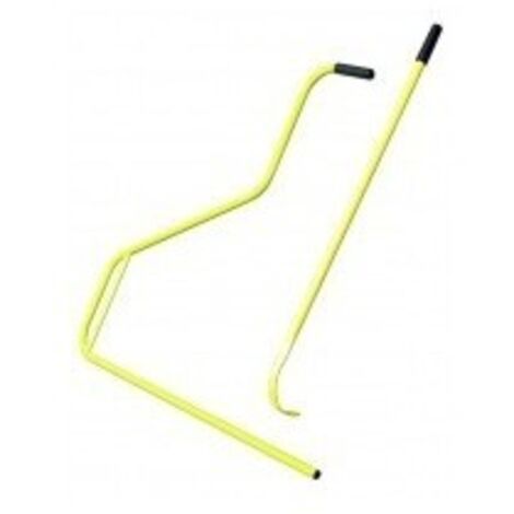 Outifrance – Canne dérouleuse sigma d'étancheur 1m en acier tubulaire Ø 23mm – Pour rouleaux goudronnés et films de protection – Finition peinture epoxy