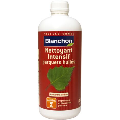 Blanchon – Nettoyant intensif pour parquets huilés 1L – Élimine taches et salissures – Rendement jusqu'à 500 m² – Prépare surfaces pour nouvelle huile