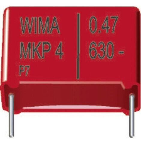Wima MKP4G034705D00KSSD 1 pc(s) Condensateur à film MKP sortie radiale 0.47 µF 400 V/DC 20 % 22.5 mm (L x l x H) 26.5 x 7 x 16.5 mm W37893 (1/4)