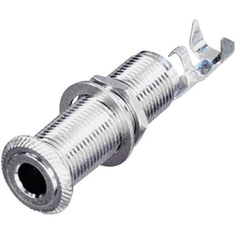 Jack 6.35 mm embase femelle horizontale Rean AV NYS2202 Nombre de pôles: 2 mono argent 1 pc(s) D22016 (1/3)