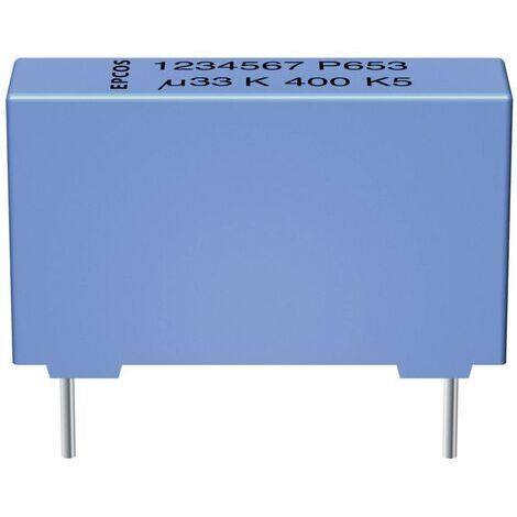 TDK B32654-A224-J 1 pc(s) Condensateur à film MKP sortie radiale 0.22 µF 1000 V/DC 5 % 27.5 mm (L x l x H) 31.5 x 11 x 21 mm S79508 (1/3)