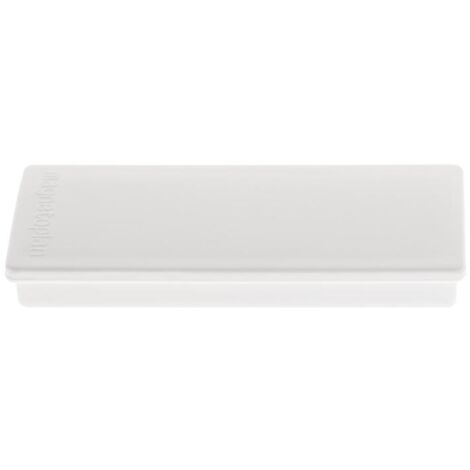 Aimant à angle droit l.55xP22xép.8 mm blanc MAGNETOPLAN (Par 10) (1/3)