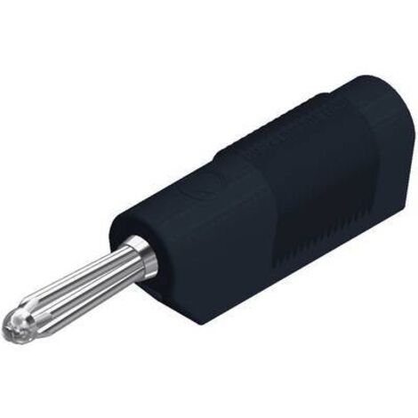 Fiche banane mâle Ø de la broche: 4 mm SKS Hirschmann BSB 20 K 930729100 noir 1 pc(s) D29989 (1/2)