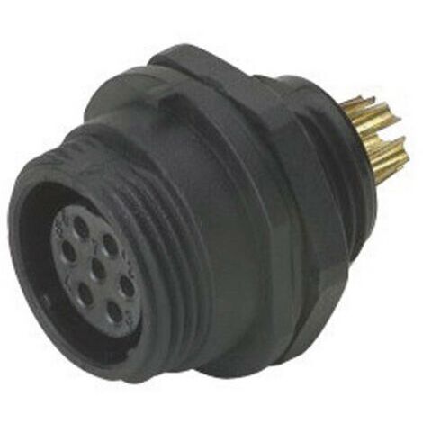 Connecteur pour montage en facade embase femelle 3 pôles 13 A 250 V/AC IP68 Weipu SP1312 / S 3 D28277 (1/3)