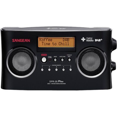 N/A DAB+ Sangean DPR-25+ AUX fonction de charge de la batterie noir Y58136 (1/4)