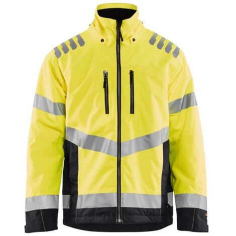 Veste de travail doublée haute visibilité 4780 - Jaune fluo/Noir XXL (1/4)