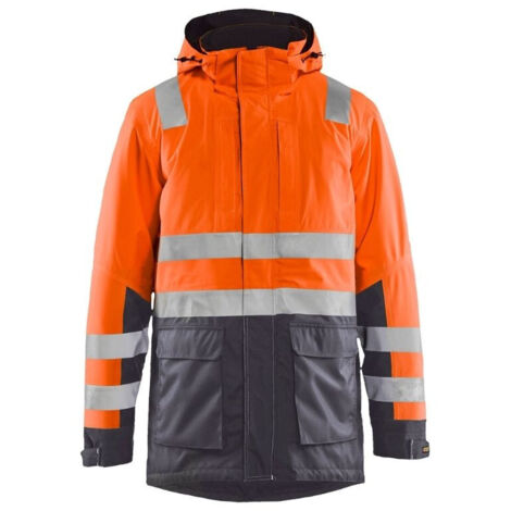 Parka de travail hiver haute visibilité 4495 - Orange fluo/Gris anthracite XXXL (1/4)