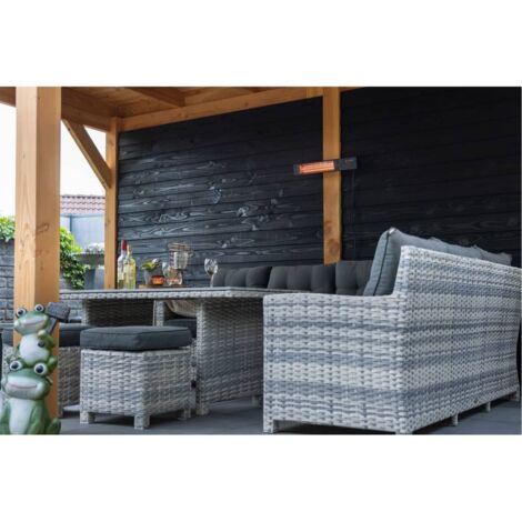 Chauffage mural Fortuna 1500 W Or rose Noir vidaXL949978 (1/5)