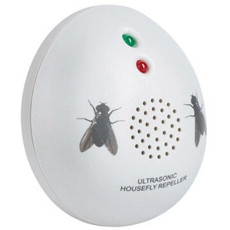 Répulsif à ultrasons pour insectes – Périmètre d’action 60m – Alimentation 230V – Voyants LED rouge et vert – Écologique – Kerbl (1/2)