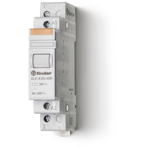 Relais modulaire 1NO 20A 230V AC AgSnO2 FINDER 222182304000PAS (1/2)