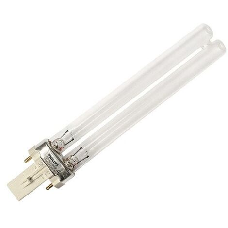 Philips – Ampoule UVC G23 11W pour désinfection – Durée de vie 9000h – Tension 89V – Efficacité énergétique A+