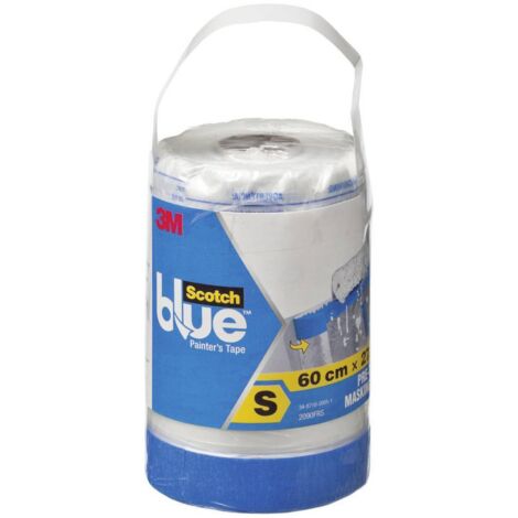 3M – Film de masquage bleu 27,4 m x 60 cm – PT2093EL24 – Retirable sans traces – Pour pulvérisation et peinture précise - CM 1 PC