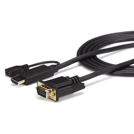 startechcom HD2VGAMM6 câble adaptateur HDMI vers VGA noir (1/5)