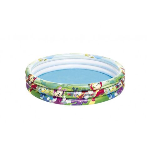 Piscine gonflable - Disney Mickey - 3 boudins - D 122 cm x H 25 cm - Livraison gratuite (1/5)