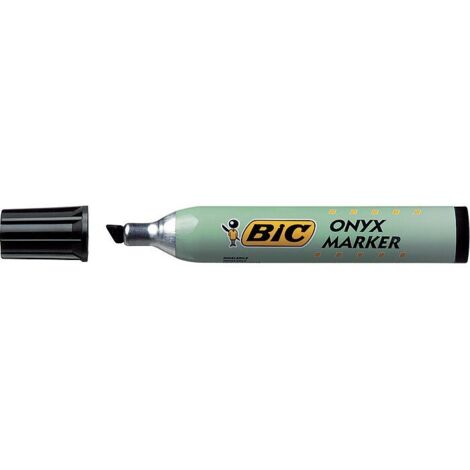 BIC Marking ONYX 1591 marqueur indélébile Pointe biseautée Noir 12 pièce(s) (1/2)