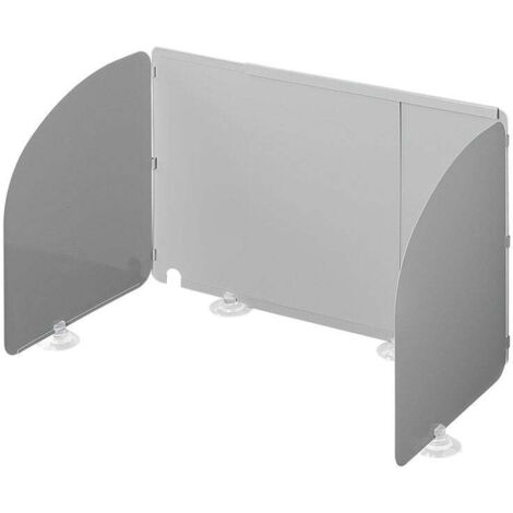 Pare brise de cuisson 3 pieces en acier pliable et extensible 3262 x 285 x 25 cm (1/5)