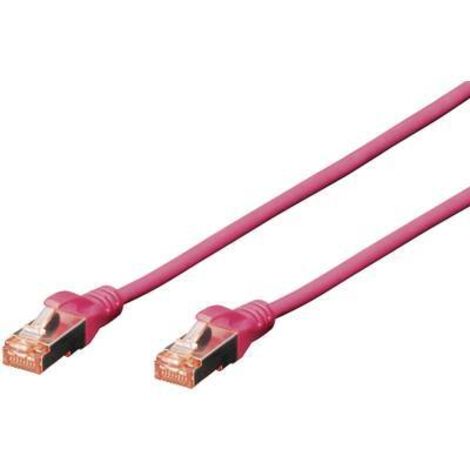Digitus DK-1644-020/MG RJ45 Câble réseau, câble patch CAT 6 S/FTP 2.00 m magenta sans halogène, torsadé par paire 1 pc(s) S138271 (1/3)