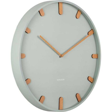 Horloge murale en métal Grace Jade grisée (1/4)