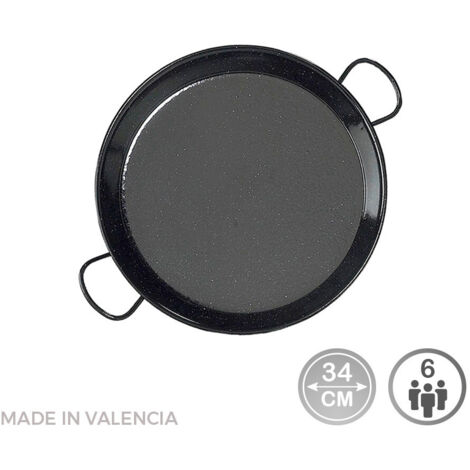 Poêle Paella Induction émaillée ø34cm Compatible Induction, émaillée, ø34cm Pour 6 Personnes - Vaello