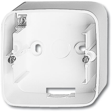 BUSCH-JAEGER 1701-212 BOÎTIER APPARENT, SIMPLE PROGRAMMES D'INTERRUPTEURS ENCASTRÉS BUSCH-DURO 2000® SI BLANC (1/4)