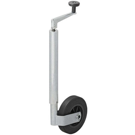 Roue jockey jante en plastique 35mm avec pneu en caoutchouc plein 160x40mm (1/5)