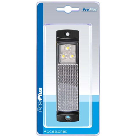 Feu de position avant 1224v blanc 126x30mm led sous blister (1/5)