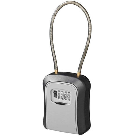 Coffre fort a cles avec combinaison de chiffres et fil dacier (1/5)