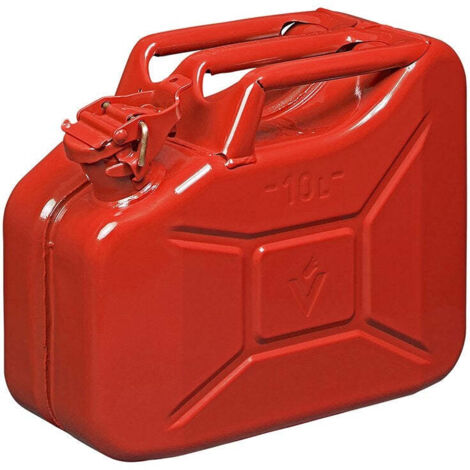 Jerrican 10l metal rouge homologue un - tuvgs (1/4)