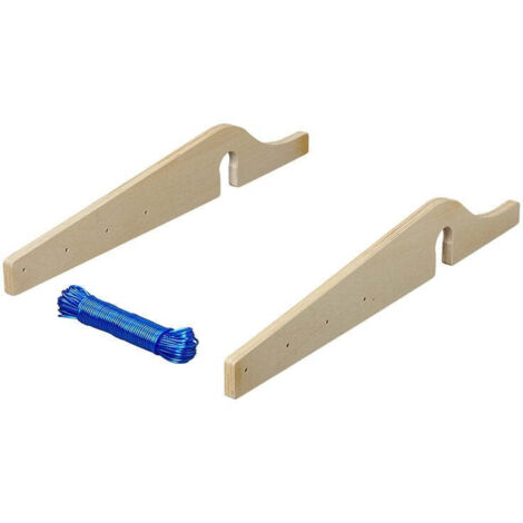 Support pour corde a linge pour poignees de manuvre positionnees horizontalement 3 pieces (1/5)