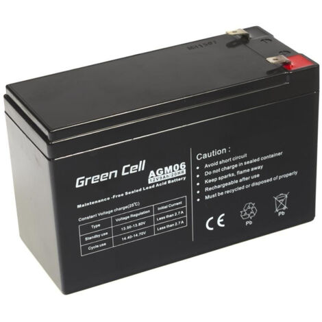 Batterie UPS Green Cell AGM06 Acide de plomb scellé (VRLA) 12 V 9 Ah