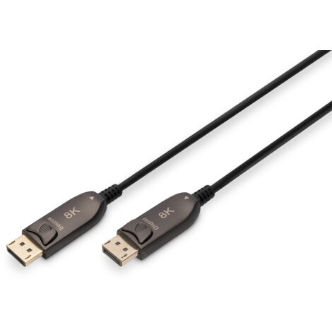 Digitus Cable de fibre optique hybride DisplayPort AOC, UHD 8K, 15 m (1/3)